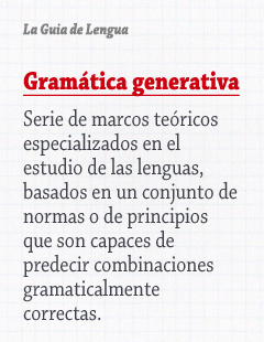 Gramatica generativa