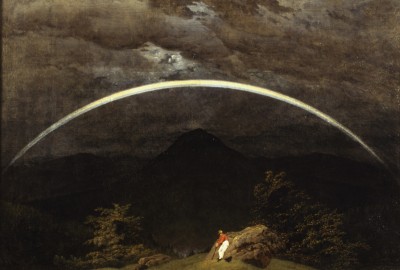 Caspar David Friedrich: Landschaft mit Regenbogen.